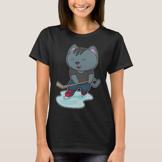 アイスホッケーアイスホッケースティック Tシャツ (正面)