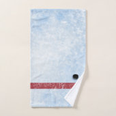 アイスホッケーカラフルパーソナライズされたパッチワーク バスタオルセット (ハンドタオル)