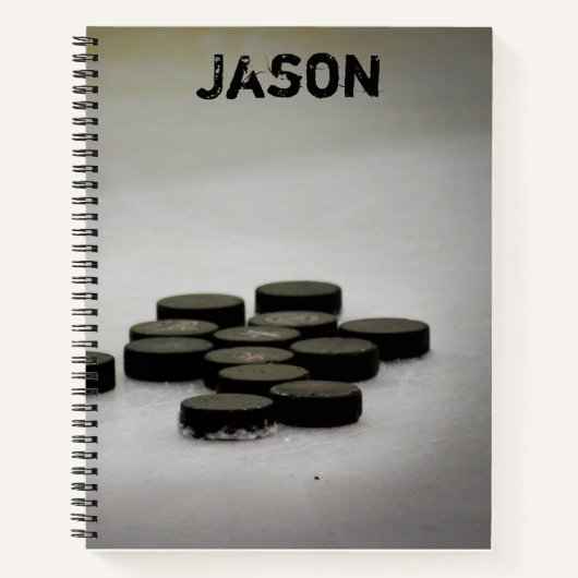 アイスホッケーカレッジルールドスクールノート ノートブック (正面)