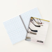 アイスホッケーカレッジルールドノート ノートブック (内部)