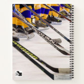 アイスホッケーカレッジルールドノート ノートブック (裏面)