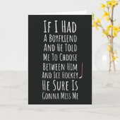 アイスホッケーカード 彼女のための 10代の少女 女性プレーヤー カード (黄色い花)