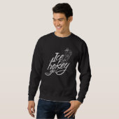アイスホッケーガール選手コーチチーム趣味 スウェットシャツ (正面フル)