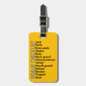 アイスホッケーギアチェックリスト ラゲッジタグ (正面縦)