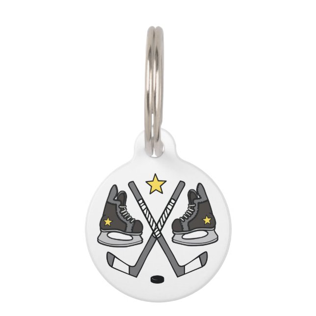 ...アイスホッケーギア ペット　ネームタグ (正面)