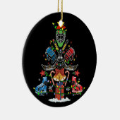 アイスホッケークリスマスオーナメントツリーおもしろいクリスマスギフト セラミックオーナメント (右)