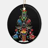 アイスホッケークリスマスオーナメントツリーおもしろいクリスマスギフト セラミックオーナメント (左)