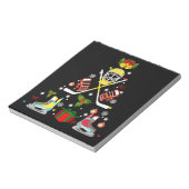 アイスホッケークリスマスオーナメントツリーおもしろいクリスマス ノートパッド (回転)