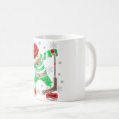 アイスホッケークリスマスダビング分隊の装飾クリスマス コーヒーマグカップ (正面右)