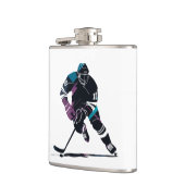 アイスホッケーゲームスポーツチャレンジシルエットスタイル フラスク (左)