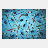 アイスホッケーコレクション ラッピングペーパーシート (正面)