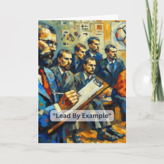 アイスホッケーコーチ「例によってリード」 カード (正面)