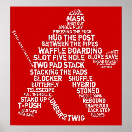 アイスホッケーゴアリーのポスター ポスター (正面)