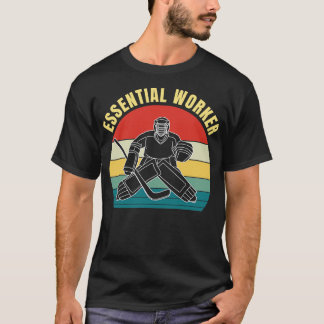 アイスホッケーゴアリーゴールキーパーおもしろい Tシャツ