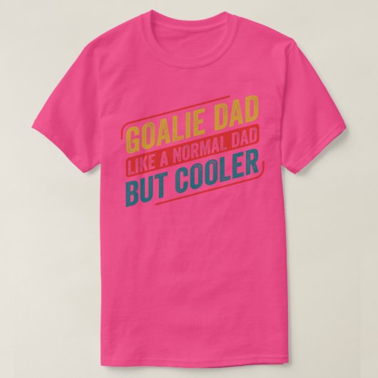 アイスホッケーゴアリーパパゴールキーパーファーザー Tシャツ (デザイン正面)