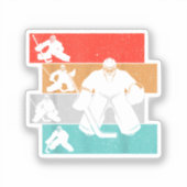 アイスホッケーゴアリーホッケープレーヤー シール (正面)