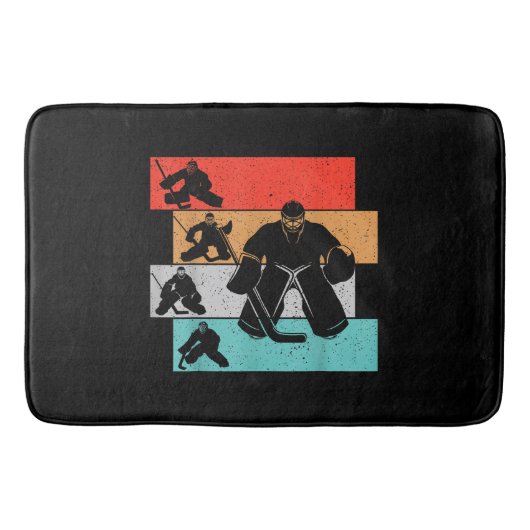 アイスホッケーゴアリーホッケープレーヤー バスマット (正面)