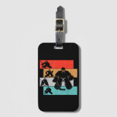 アイスホッケーゴアリーホッケープレーヤー ラゲッジタグ (正面縦)