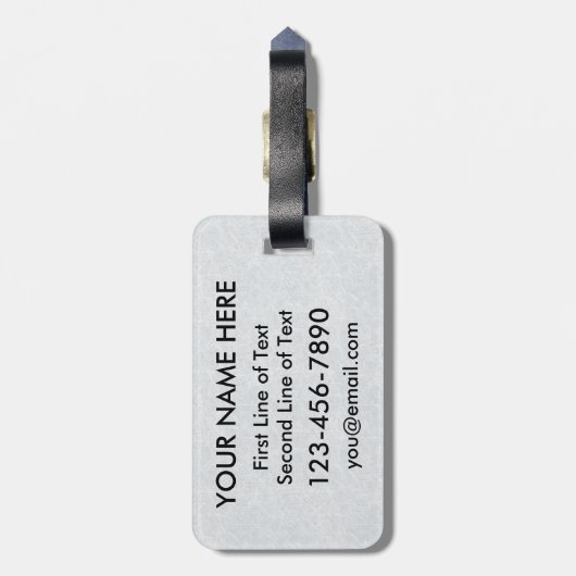 アイスホッケーゴアリーラゲッジタグテンプレート ラゲッジタグ (裏面縦)