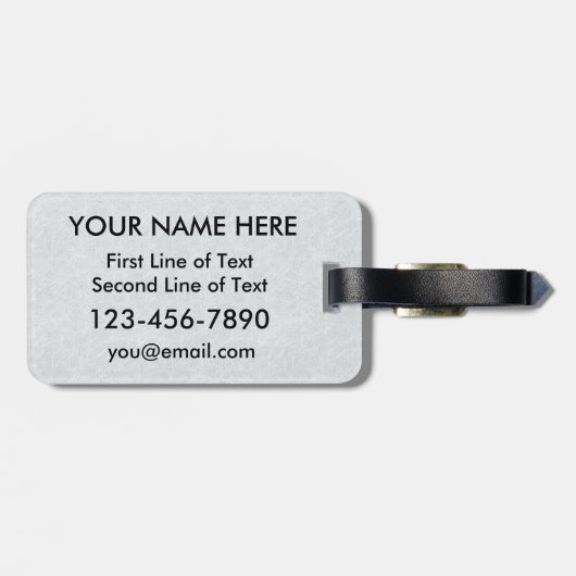 アイスホッケーゴアリーラゲッジタグテンプレート ラゲッジタグ (裏面横)