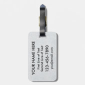 アイスホッケーゴアリー引用文ラゲッジタグテンプレート ラゲッジタグ (裏面縦)