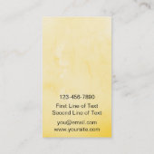 アイスホッケーゴアリー引用文名刺テンプレート 名刺 (裏面)