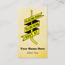 アイスホッケーゴアリー引用文名刺テンプレート