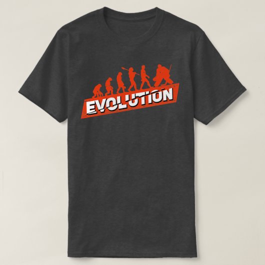 アイスホッケーゴアリー進化ゴアテンダーギフト Tシャツ (デザイン正面)