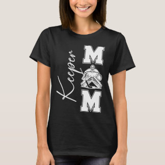 アイスホッケーゴールキーパーの母 ホッケー キーパー ママ Tシャツ