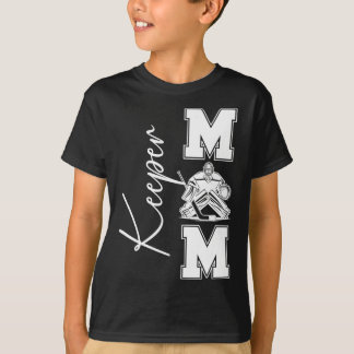 アイスホッケーゴールキーパーの母 ホッケー キーパー ママ Tシャツ