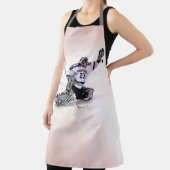 アイスホッケーゴールキーパーウィズユアネームスケッチ エプロン (インサイチュ)