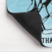 アイスホッケーゴールキーパーモノグラム マウスパッド (コーナー)