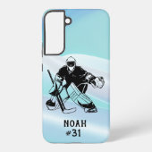 アイスホッケーゴールキーパー署名 SAMSUNG GALAXYケース (裏面)