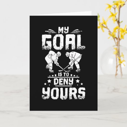 アイスホッケーゴール カード (黄色い花)