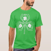 アイスホッケーシャムロッククローバーSt patricks dayコーチ Tシャツ (正面)