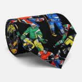 アイスホッケーシーズンのアイスホッケーパターンタイ ネクタイ (ロール)