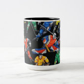 アイスホッケーシーズンのアイスホッケー ツートーンマグカップ (中央)