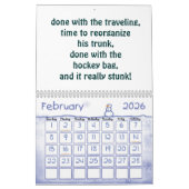 アイスホッケーシーズンの詩のカレンダー カレンダー (2月 2026)