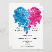 アイスホッケージェンダーがパーティー招待状 招待状 (正面/裏面)