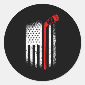 アイスホッケージャージーペナルボックスパック米国国旗 ラウンドシール