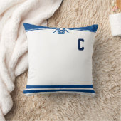 アイスホッケージャージー名&ナンバーテンプレート枕 クッション (ブランケット)