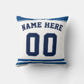 アイスホッケージャージー名&ナンバーテンプレート枕 クッション (裏面)