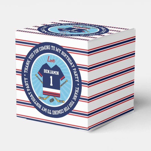 アイスホッケージャージー1st誕生日ありがとう フェイバーボックス (裏面サイド)