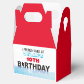 アイスホッケースケートで滑る誕生日パーティーロットキャンディーギフト フェイバーボックス (オープン)