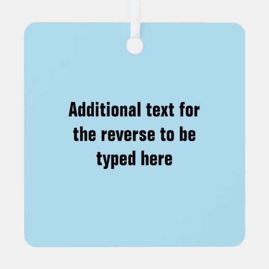 アイスホッケースケートとスティック – あなたはカスタマイズすることができる メタルオーナメント (裏面)