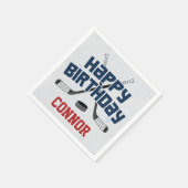 アイスホッケースケートリンクハッピーバースデー スタンダードカクテルナプキン (角)