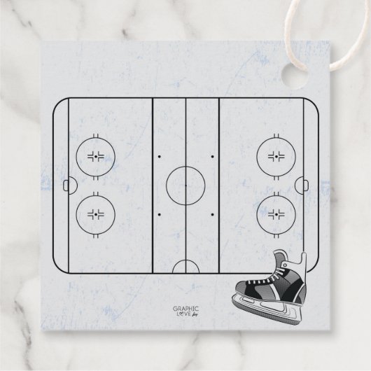 アイスホッケースケートリンク紫誕生日ありがとう フェイバータグ (裏面)