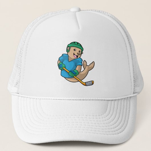 アイスホッケースティックでアイスホッケーでシール キャップ (正面)