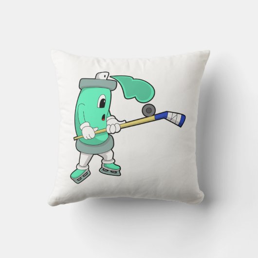 アイスホッケースティックとアイスホッケーでのアイススプレー クッション (裏面)