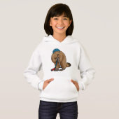 アイスホッケースティックとアイスホッケーのビーバー (正面フル)